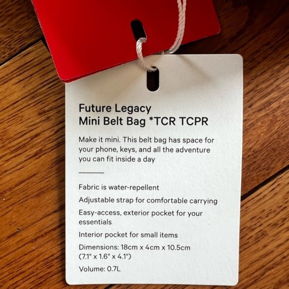 Lululemon NWT future legacy mini belt bag Olympic - Picture 3 of 12